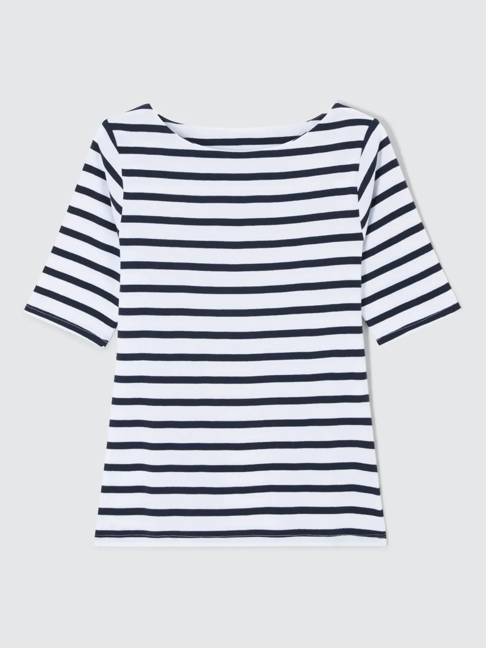 Striped Boat Neck Top