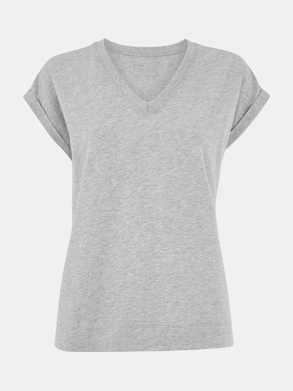 Willa Organic Cotton V-Neck Cap Sleeve T-Shirt