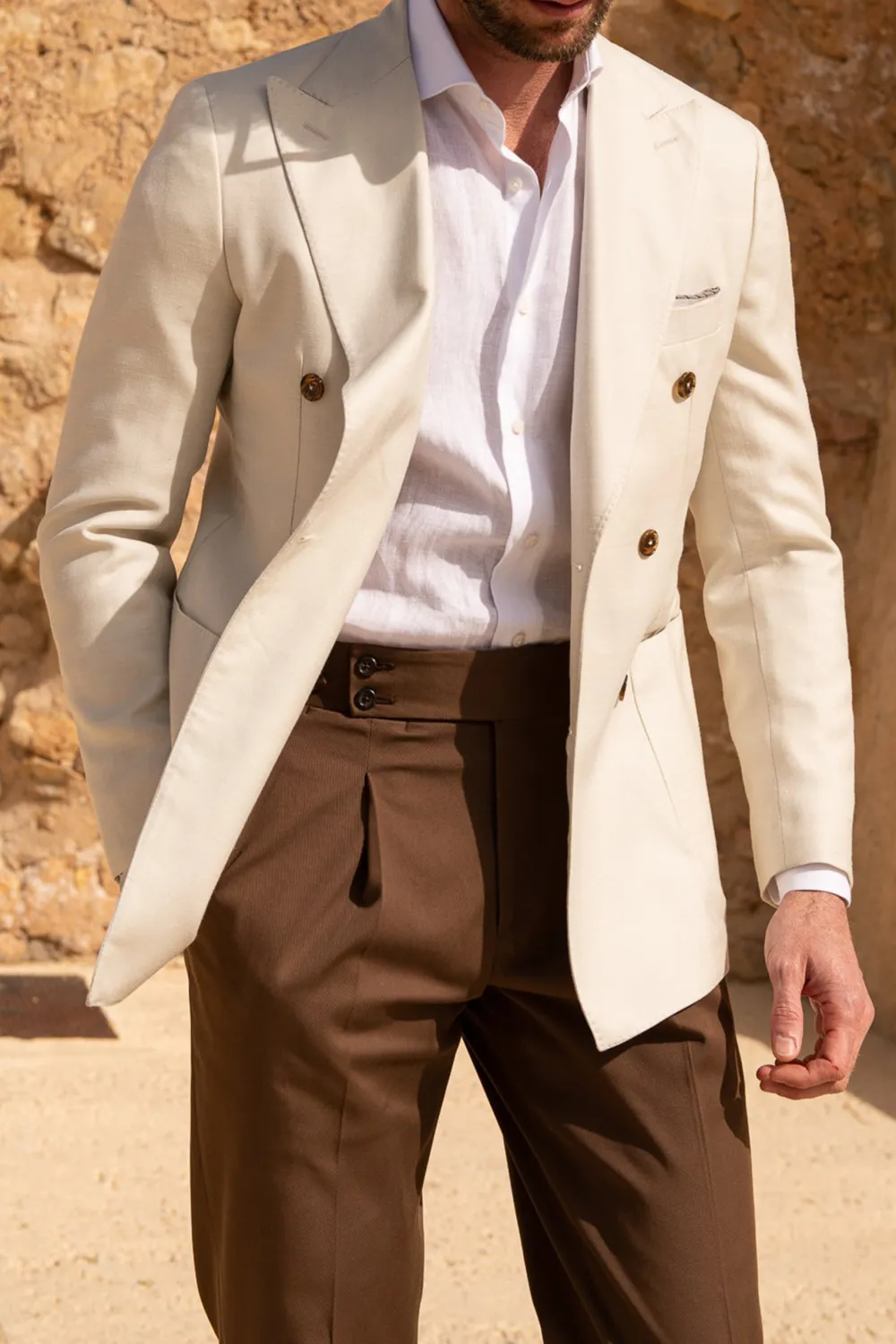 Brown Cotton Trousers 