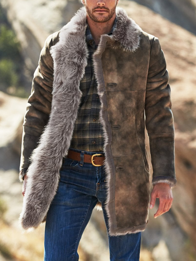 Men's autumn and winter sheepskin coat