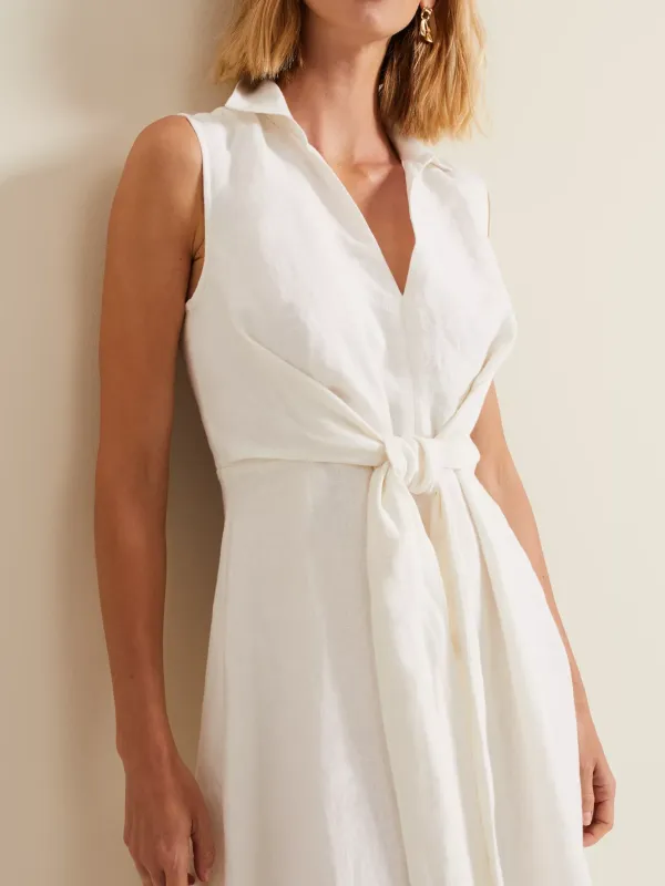 Becky Midi Linen Blend Dress