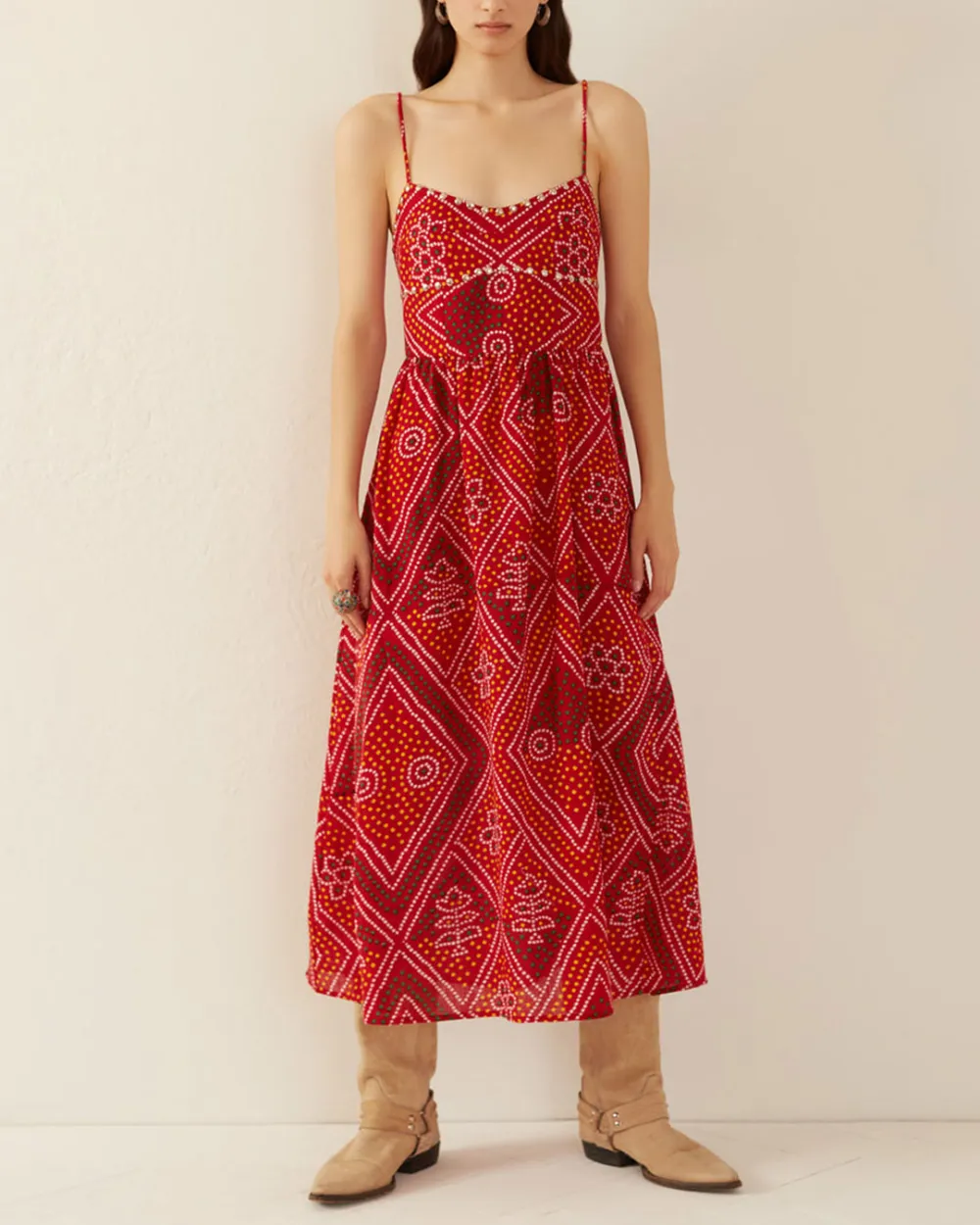 Autumn Scarlett Bandani Dress