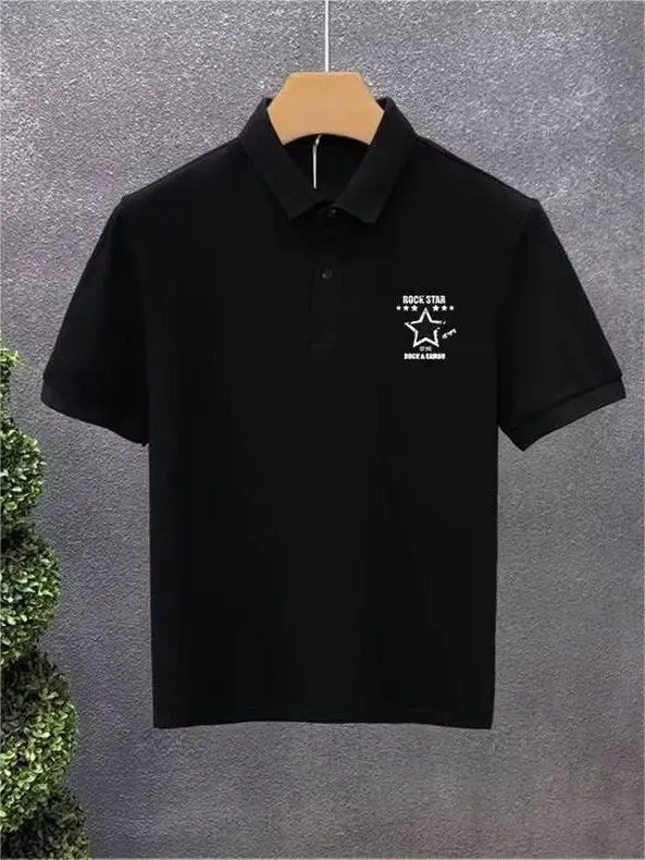 Polo Shirt Short Sleeve Star Print