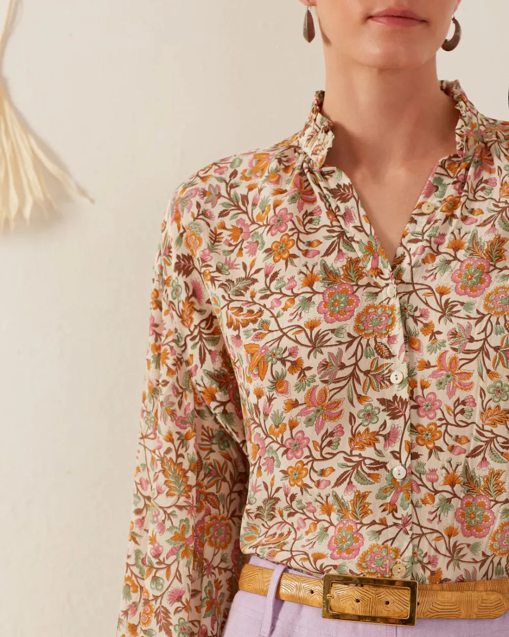 Poet Garden Party Silk Blouse