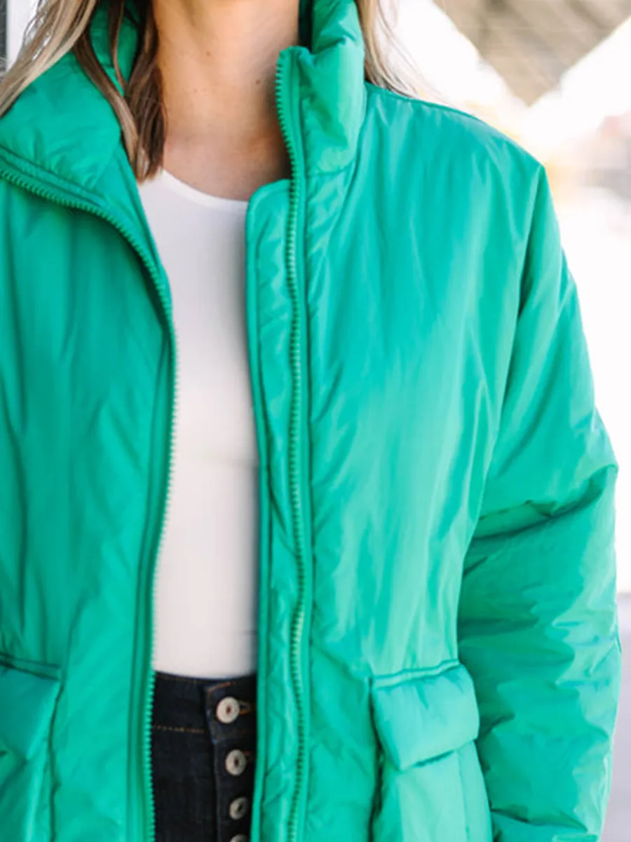 Green Puffer Jacket