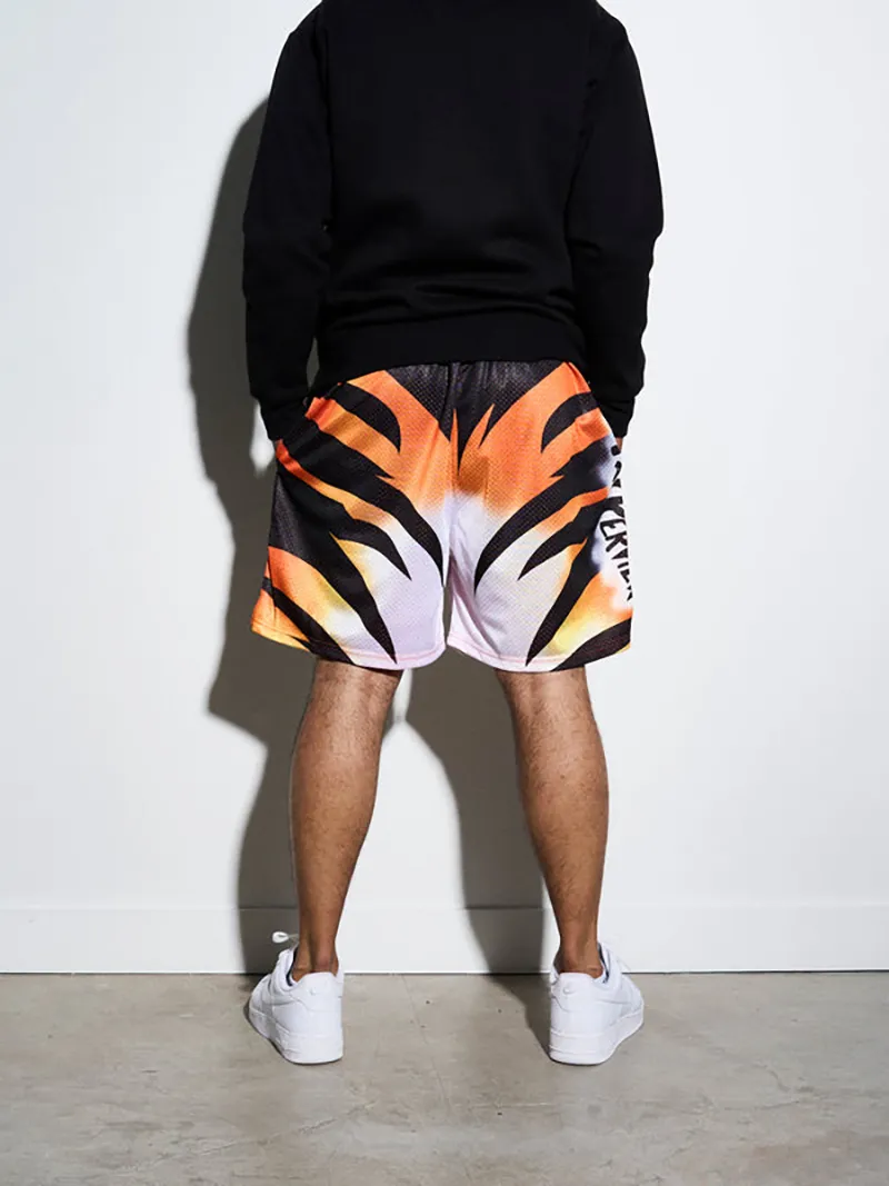 RVD Tiger Skull Retro Shorts