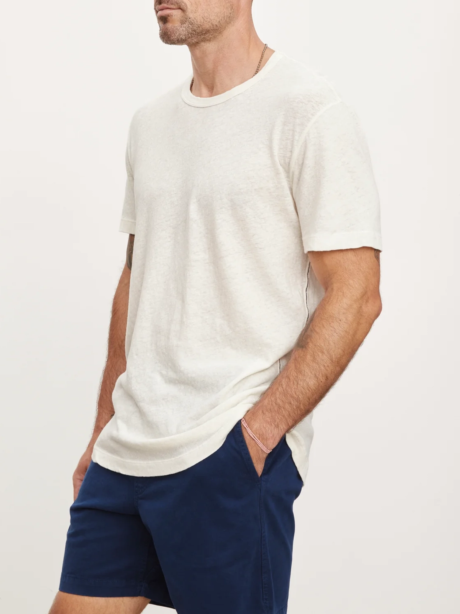 Men'S Fashion Cotton Round Neck Basic T-Shirt