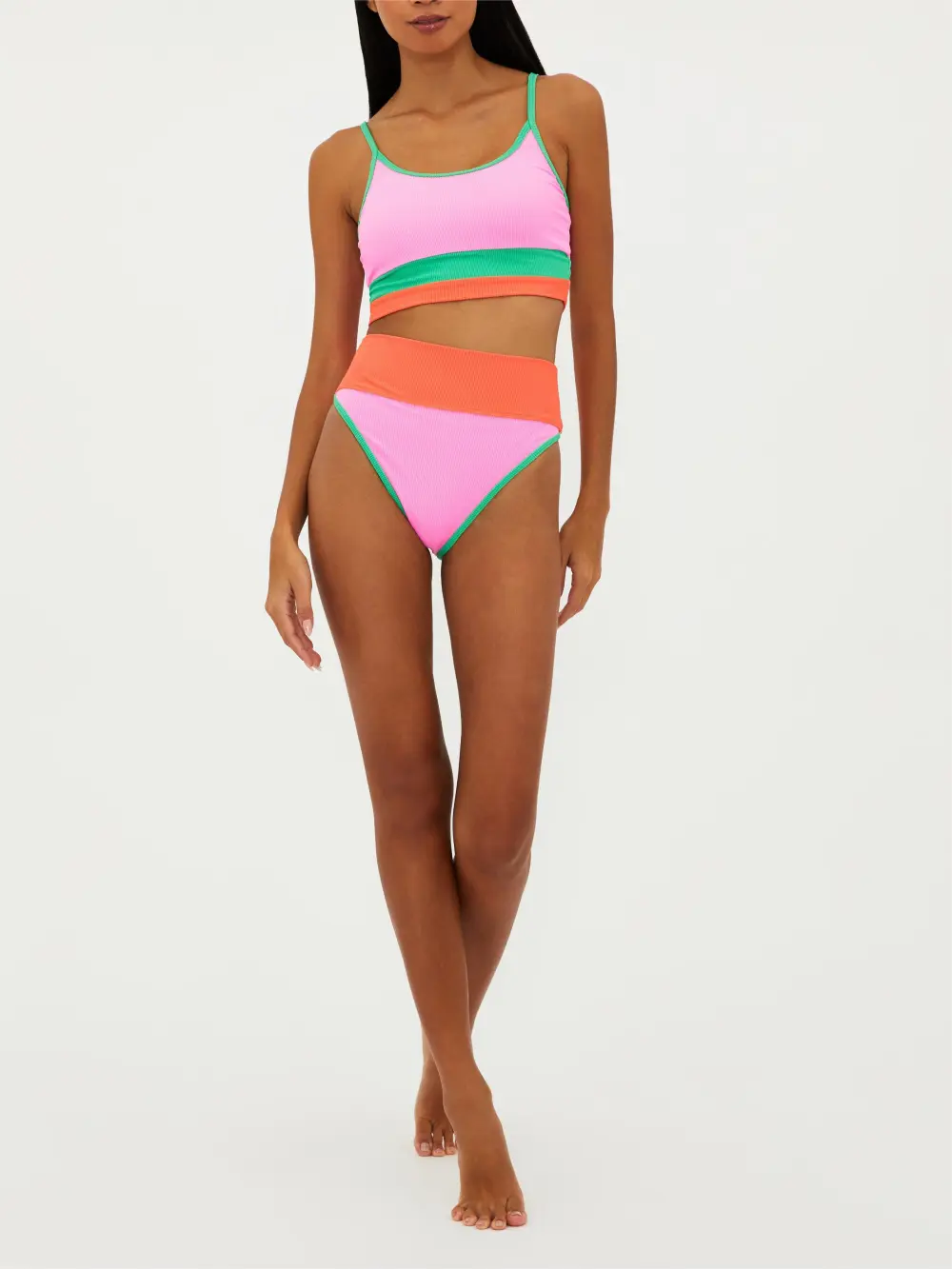 Multicolor Patchwork Bikini