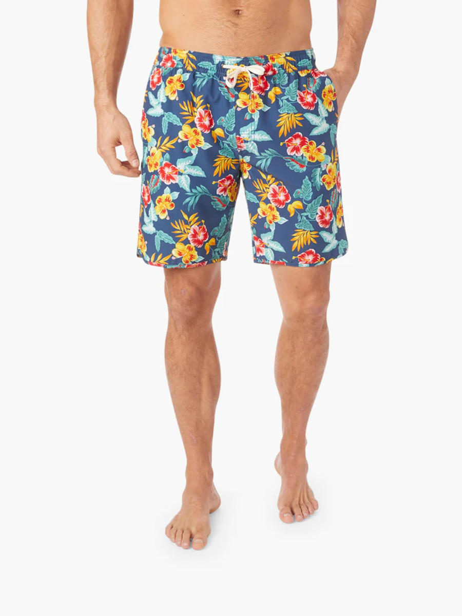 Men's Yellow Tropics Beach Shorts