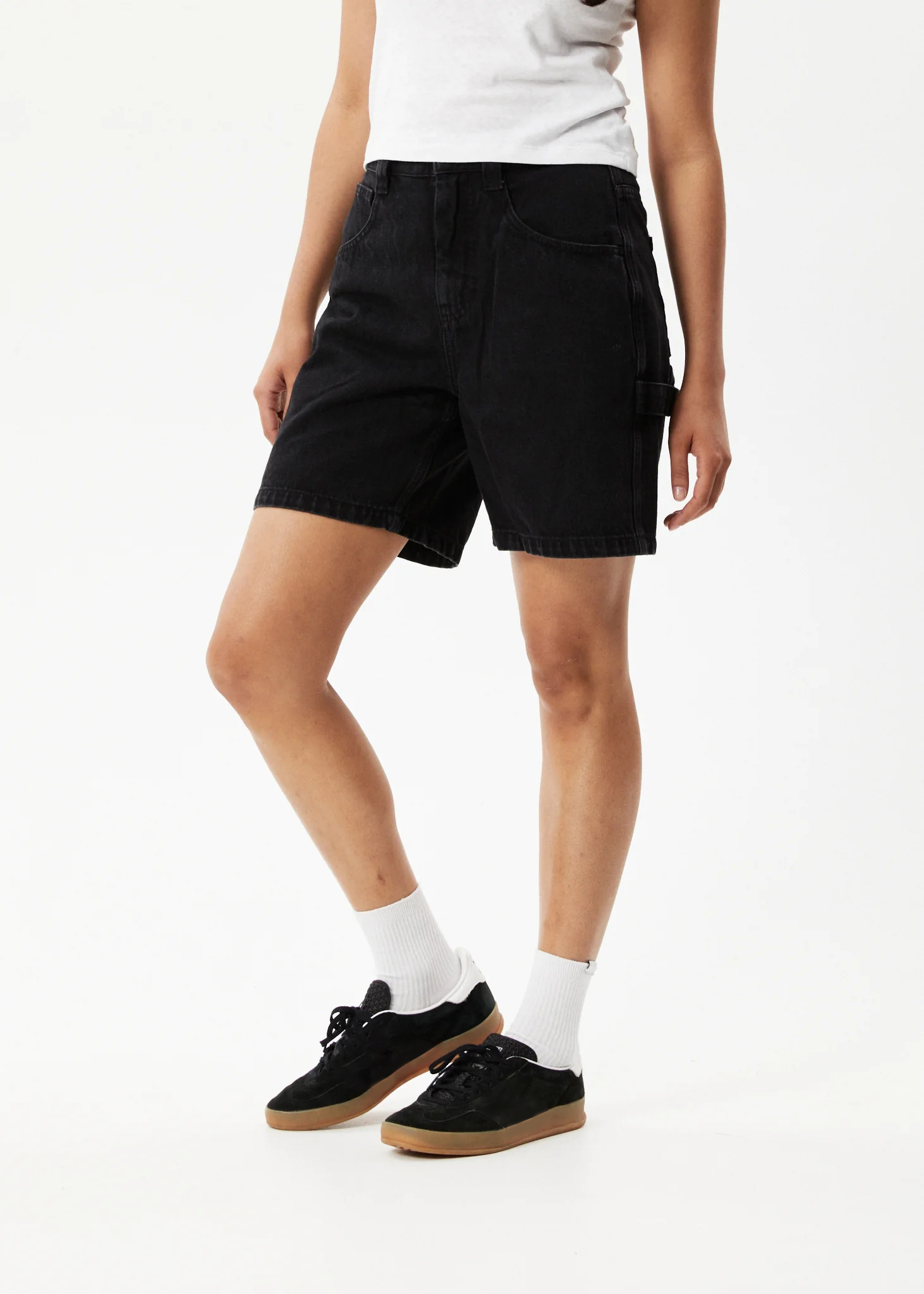 EMILIE - ORGANIC DENIM CARPENTER SHORTS