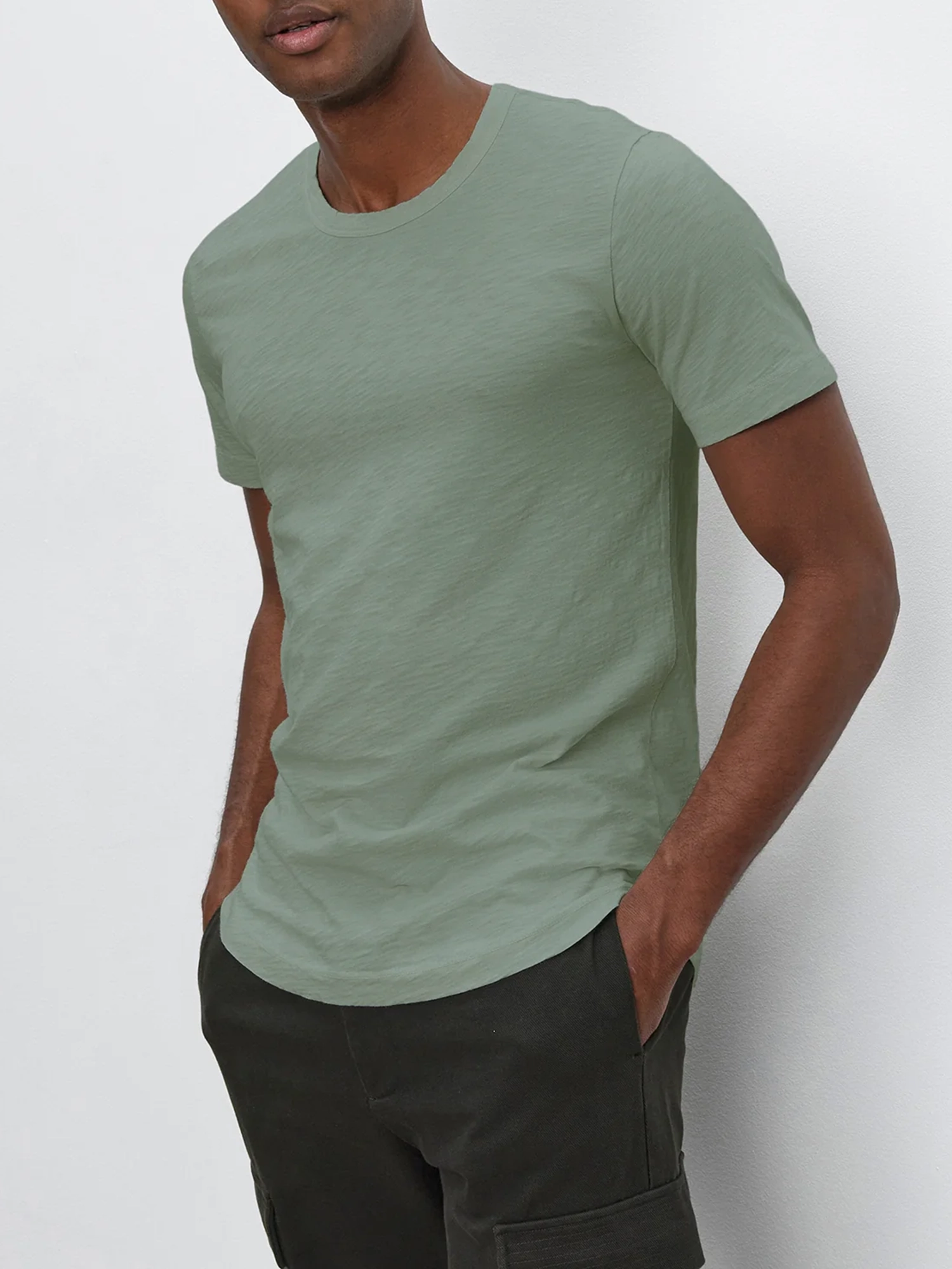 Men'S Low Saturation Colors Cotton T-Shirt