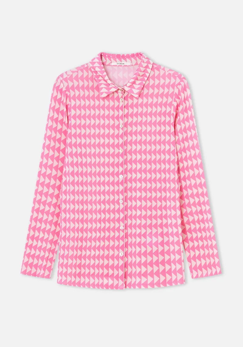 PINK TRIANGLE PRINTED SHIRT