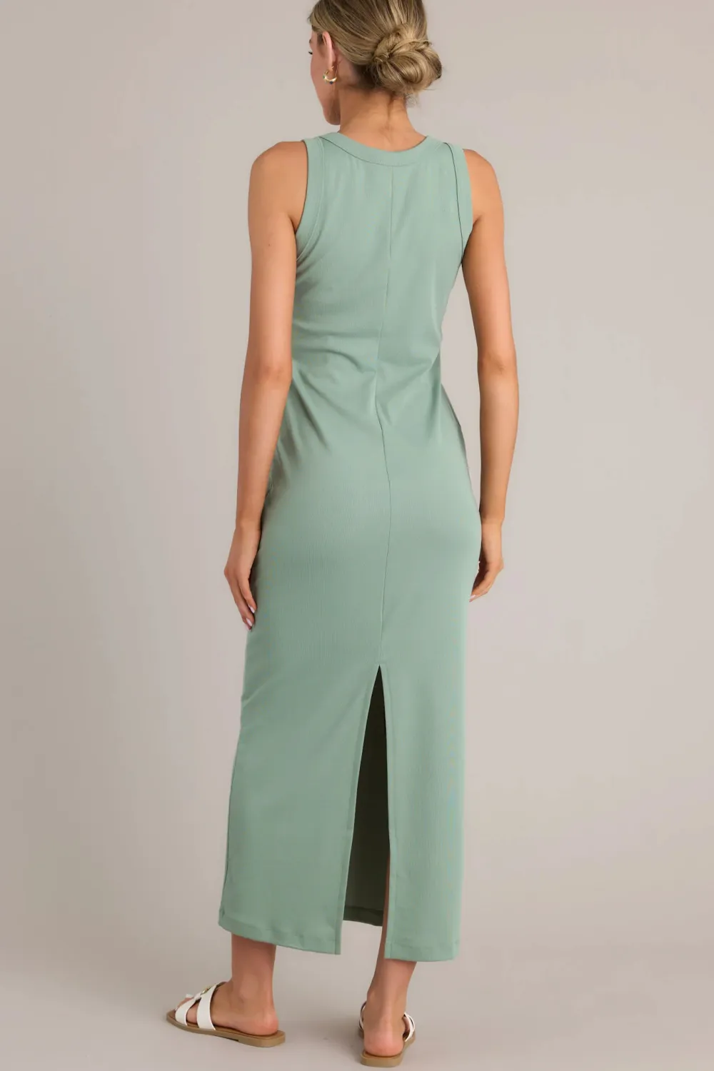 TRANQUIL WATERS SAGE GREEN MAXI DRESS