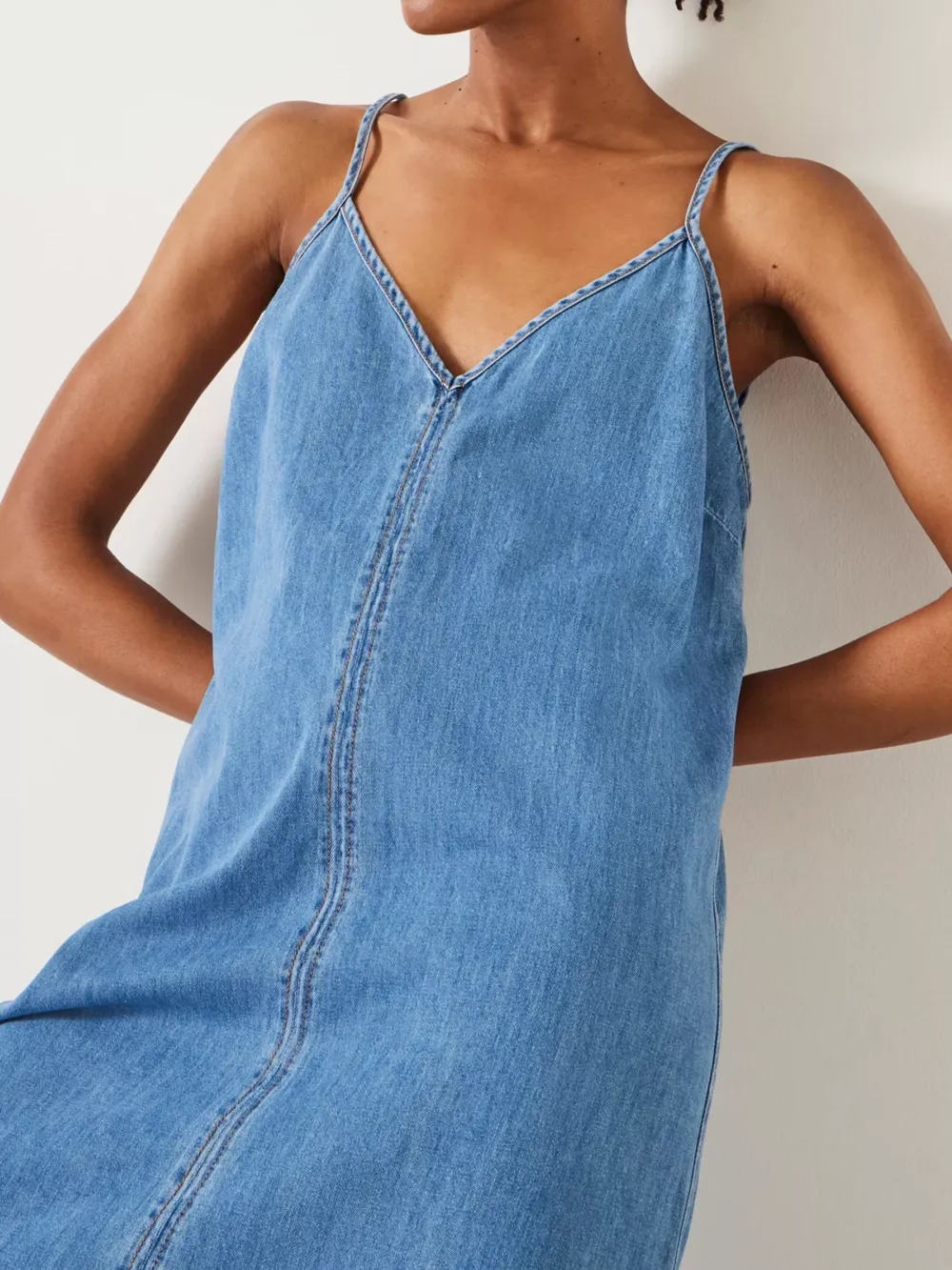 Saskia Denim Slip Maxi Dress