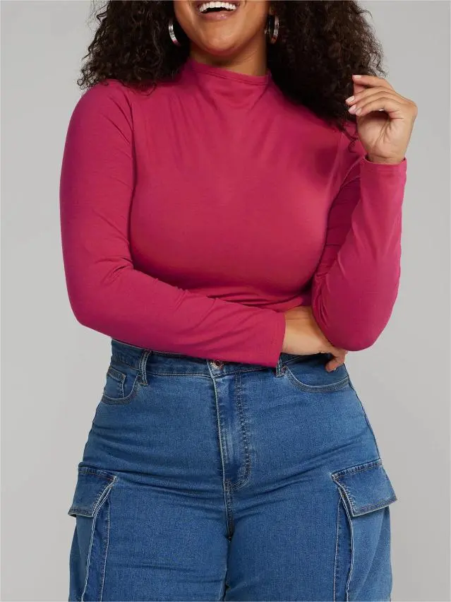 Classic Mockneck Knit Top