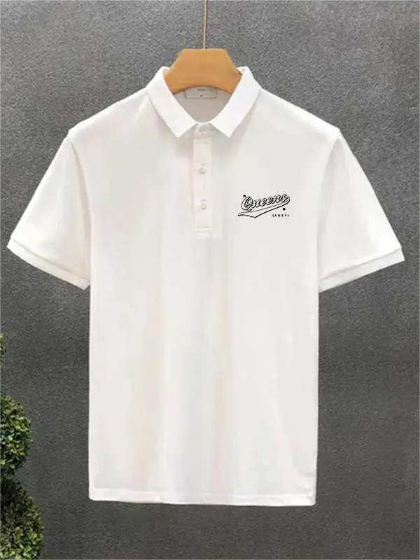 Retro Oversize Design Polo Shirt