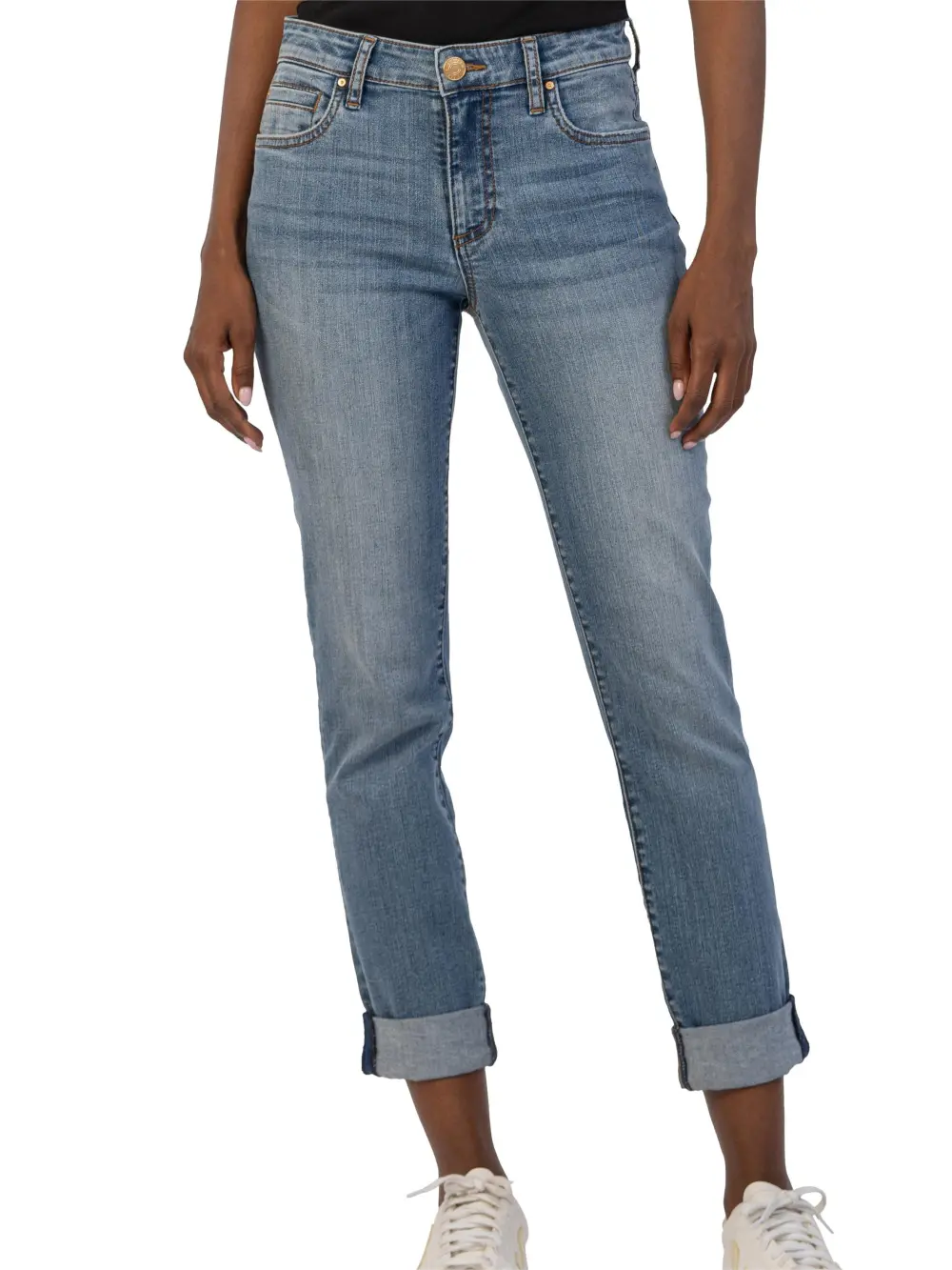 Mid Rise Boyfriend Jeans