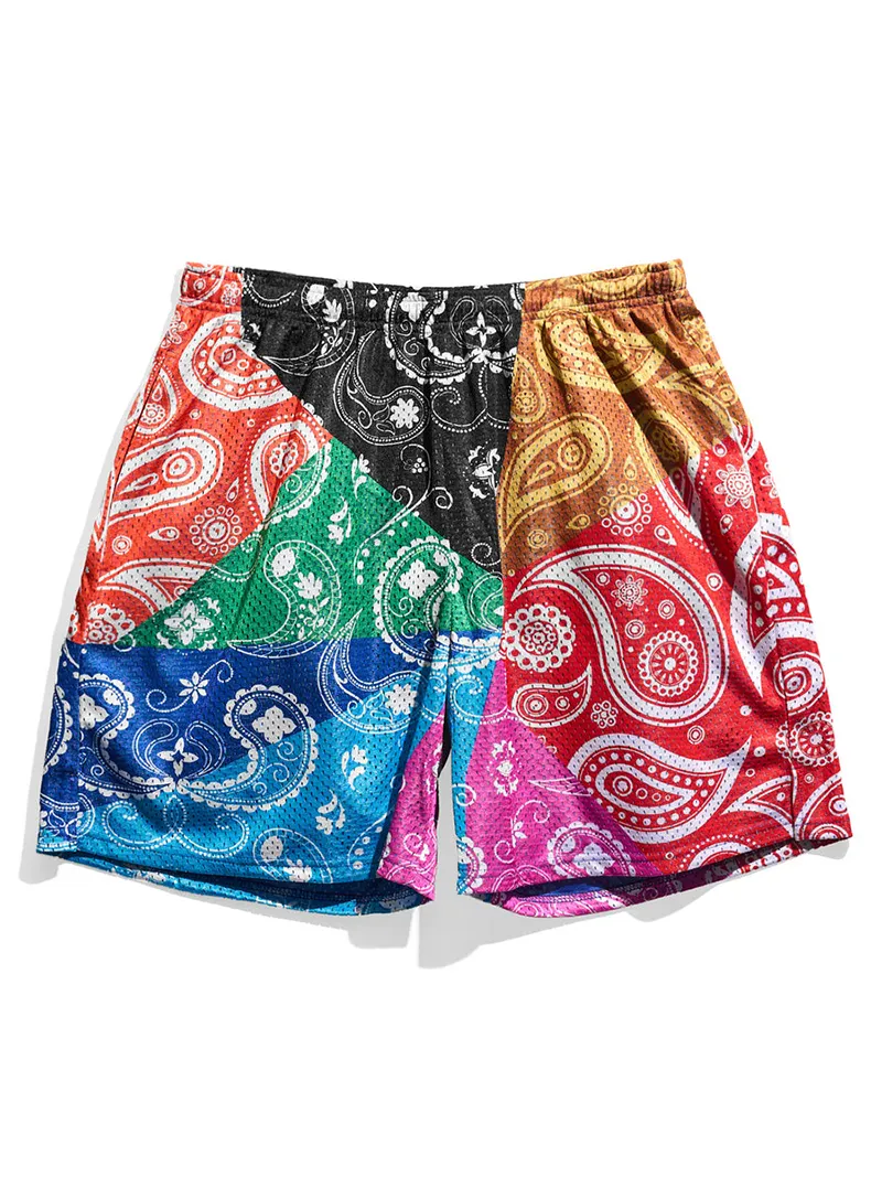 Chalk Line Paisley Mix Retro Shorts