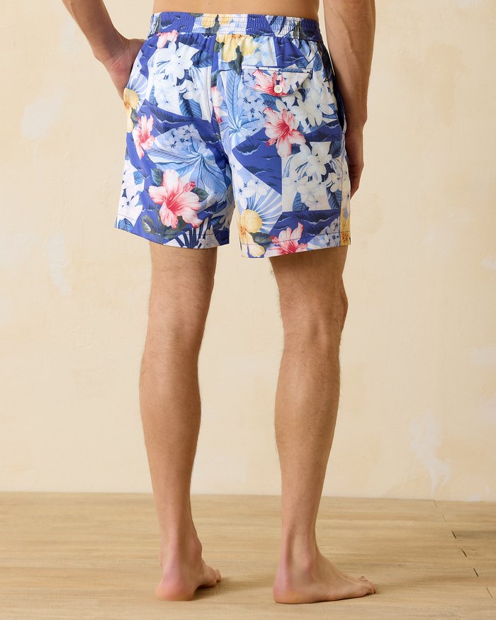 Rialto Coastal Collage 6-Inch Swim Trunks