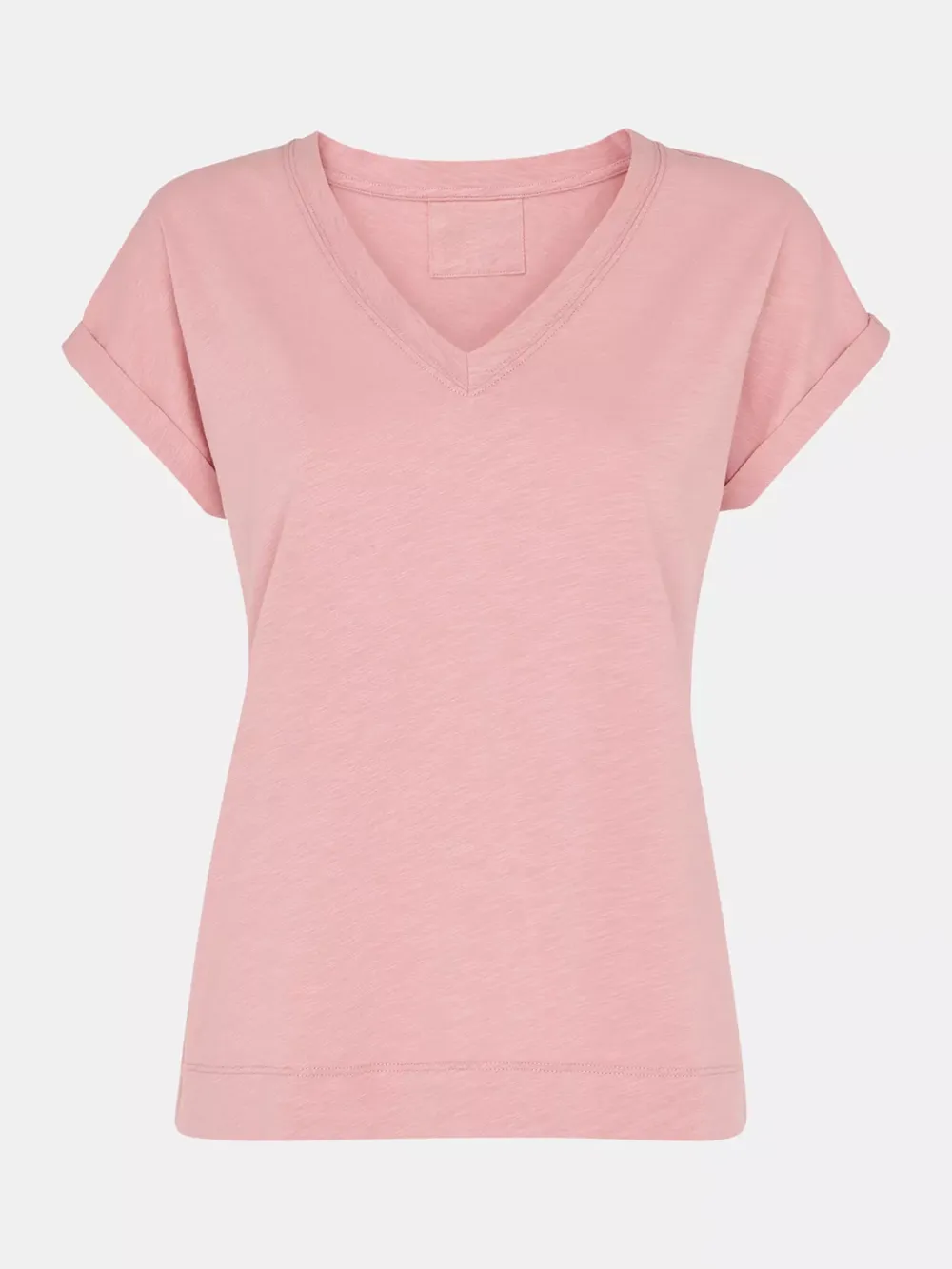 Willa Organic Cotton V-Neck Cap Sleeve T-Shirt