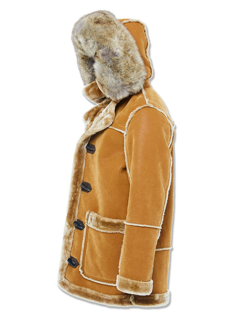 Men's Cognac Shearling Jacket