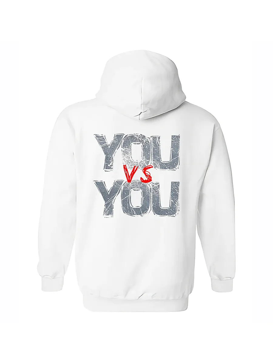 You Vs You Printed Casual Hoodie