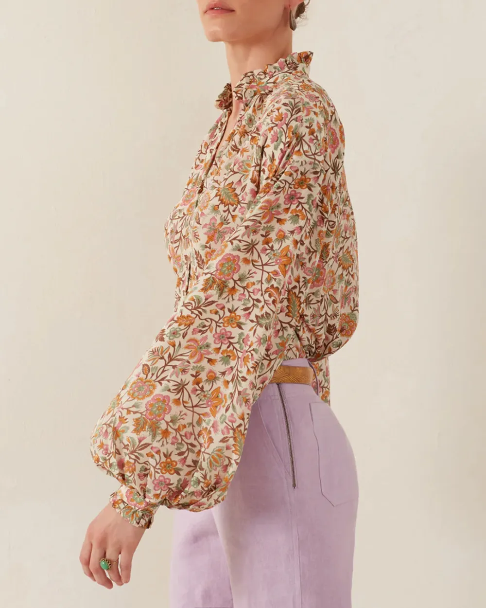 Poet Garden Party Silk Blouse