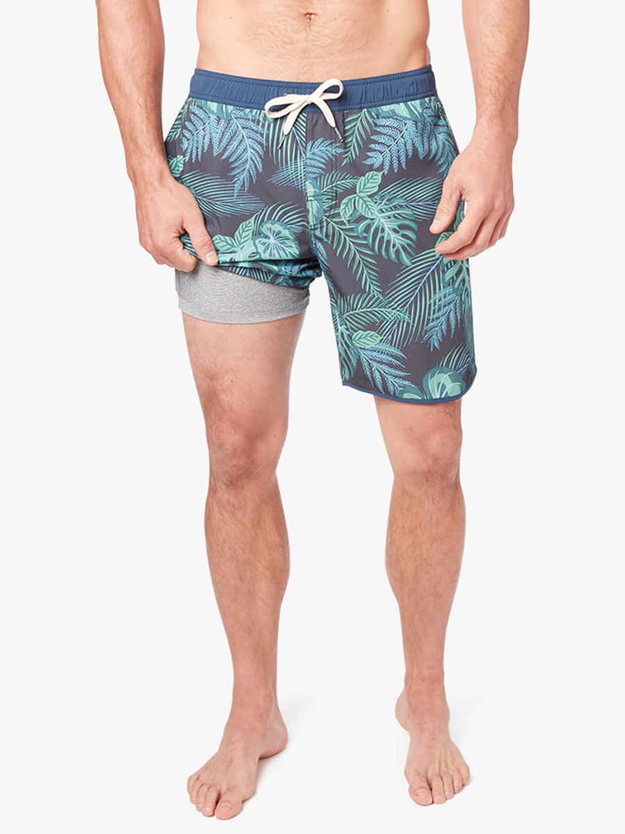 Men's Navy Evergreen Beach Shorts