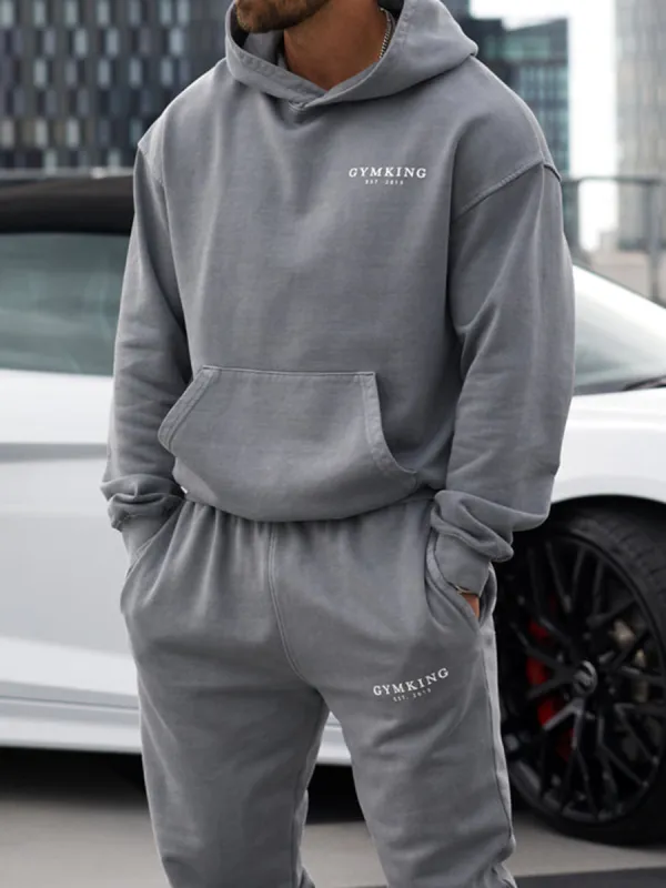 Men's Washed Gray King Tracksuit