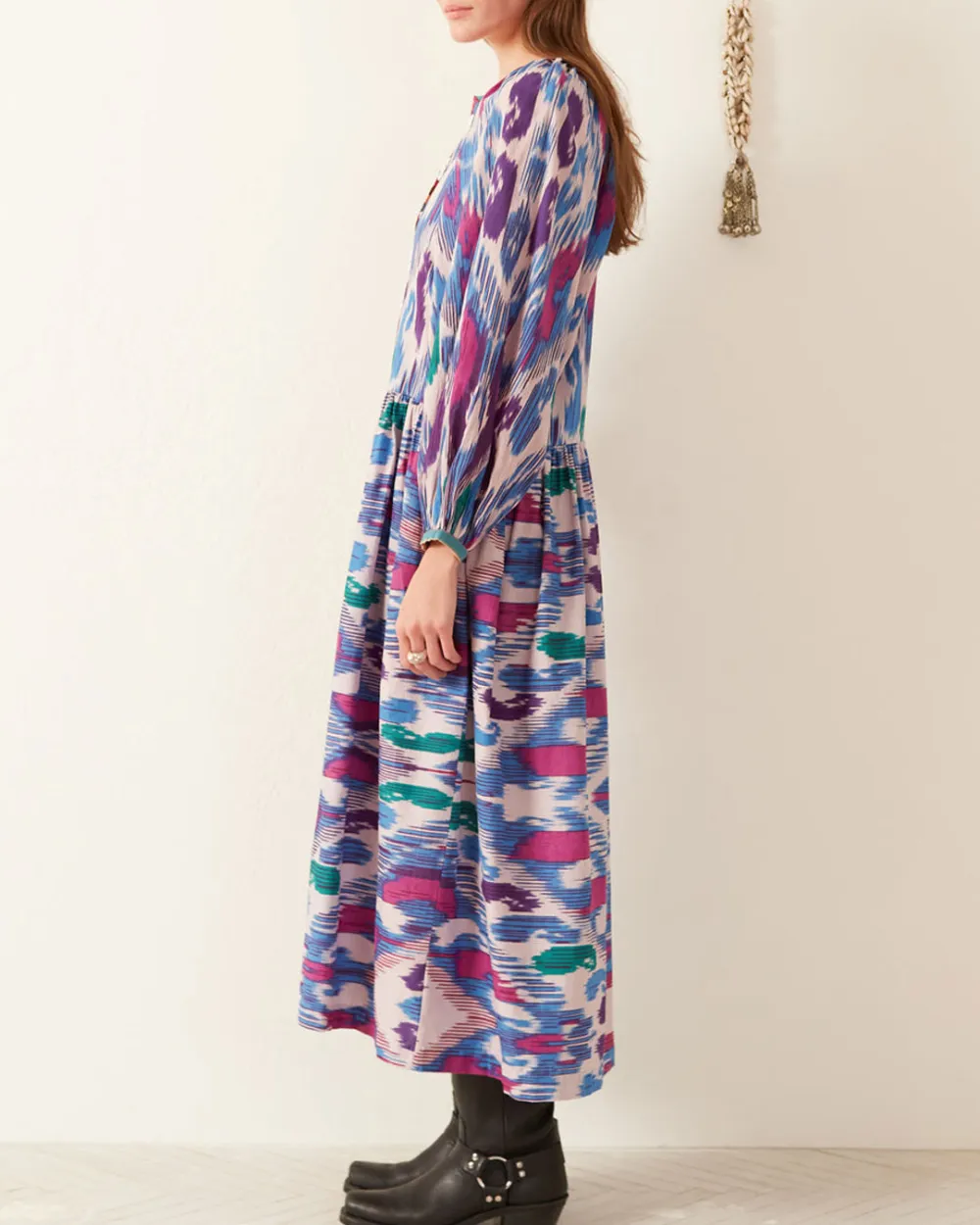 eleste Oasis Ikat Dress