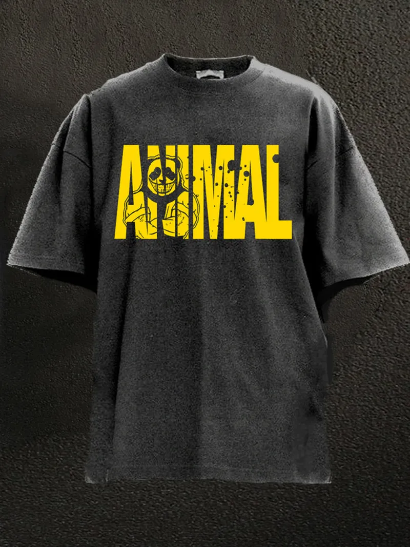 ANIMAL WASHED GYM SHIRT