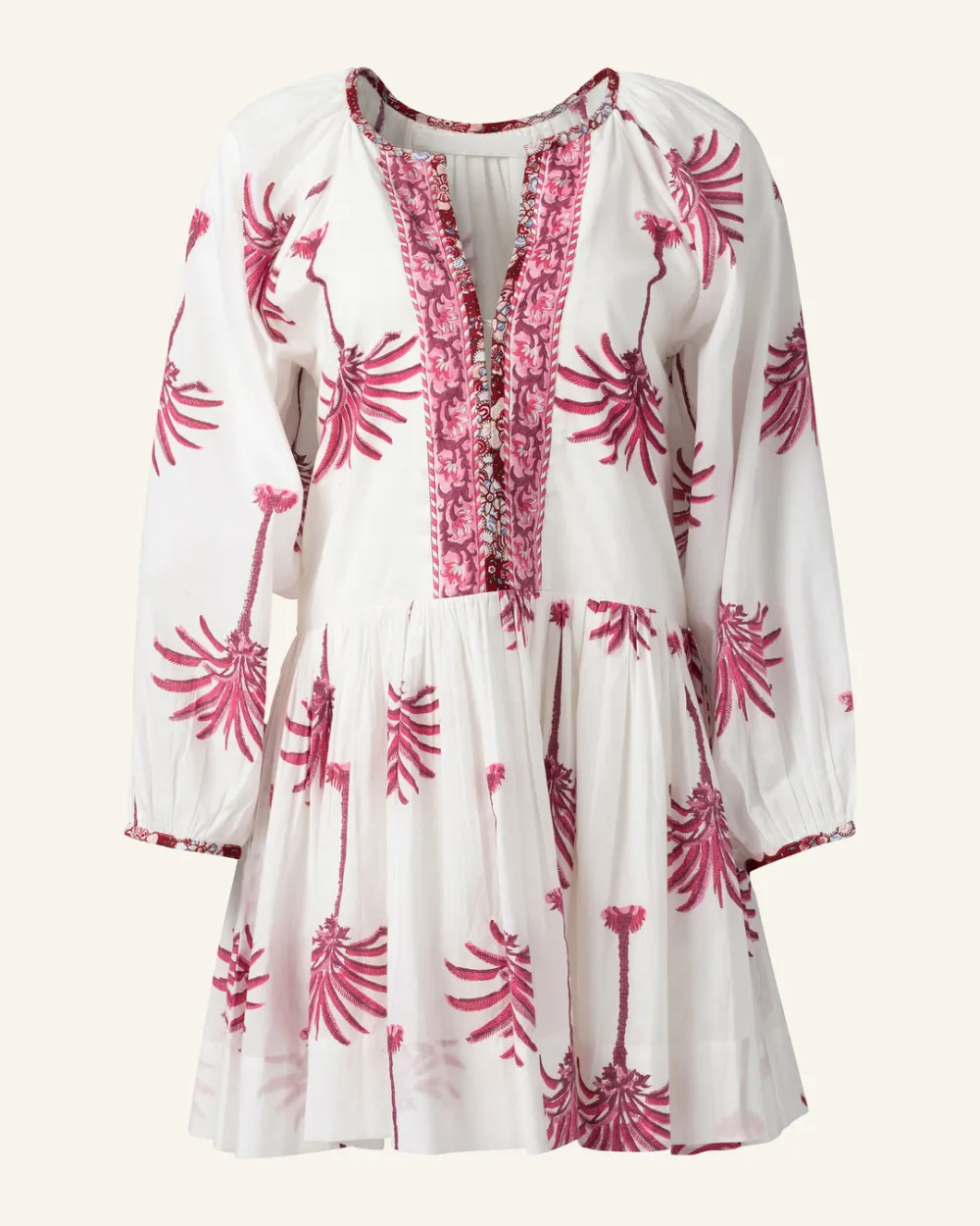 Sula Pink Palm Dress