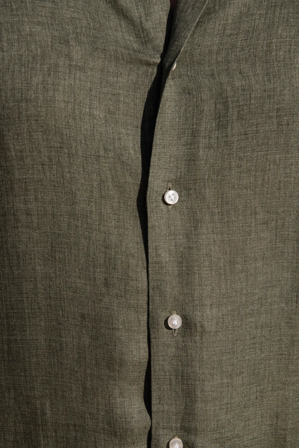 Green Linen Shirt