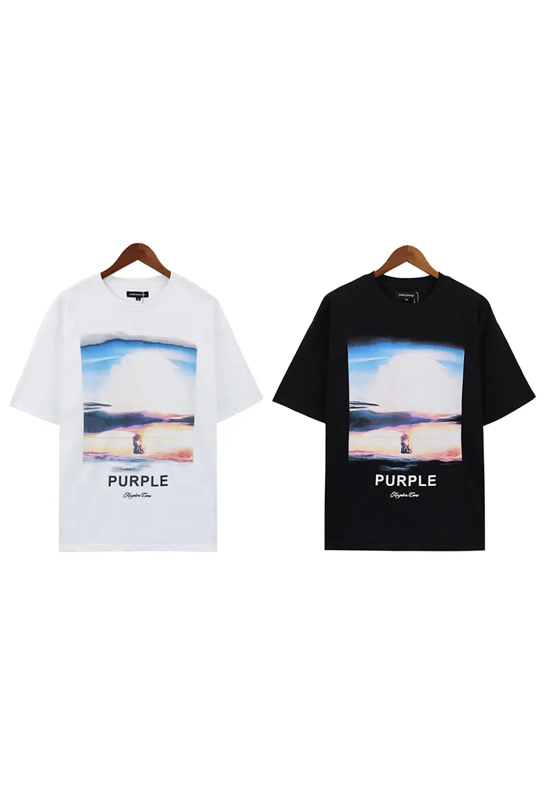 High Street Logo Photo Print Casual Round Neck T-shirt