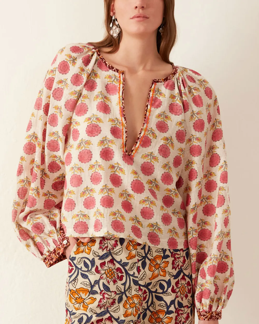 Marlowe Pomegranate Top