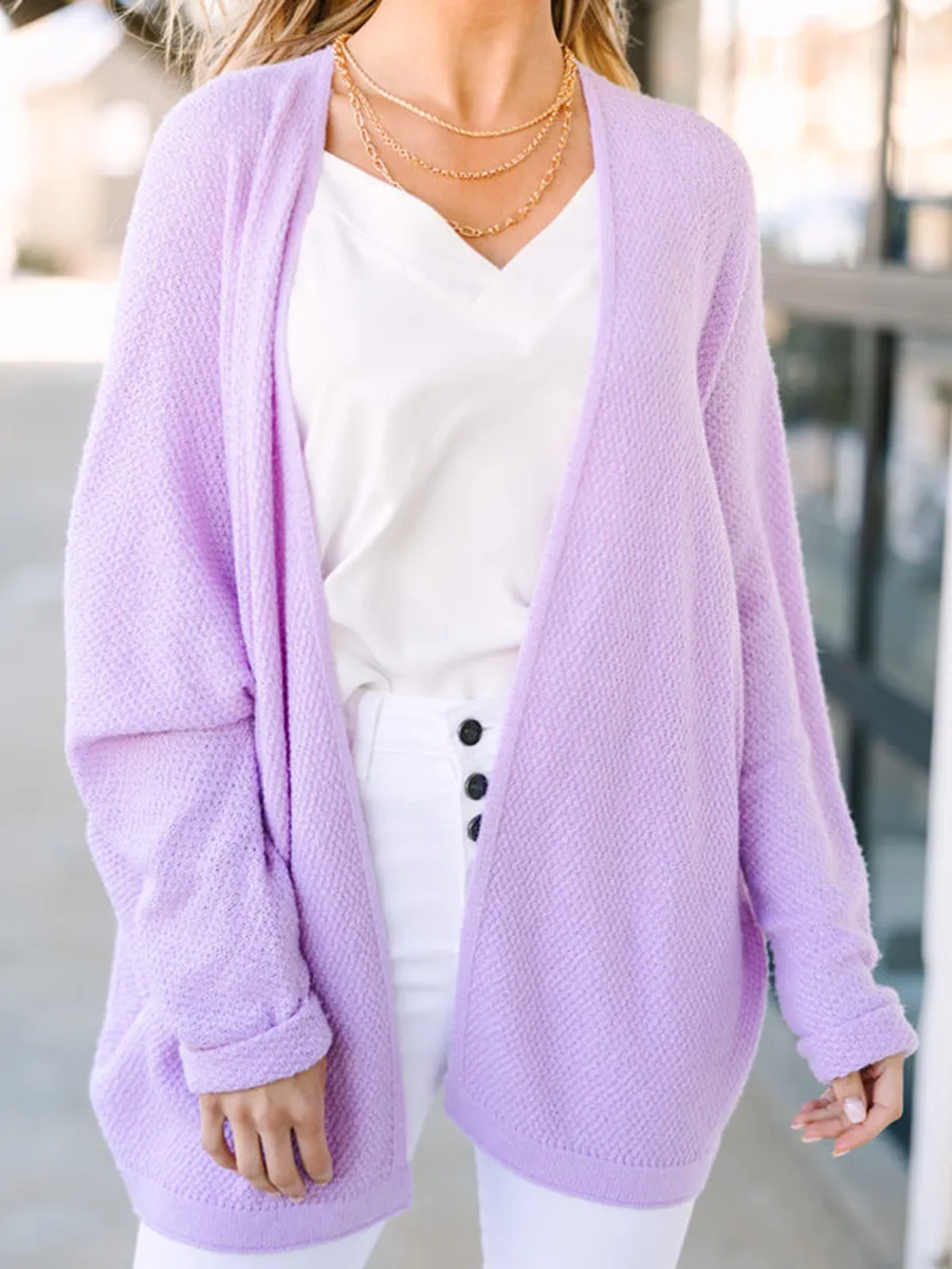 Purple Cardigan