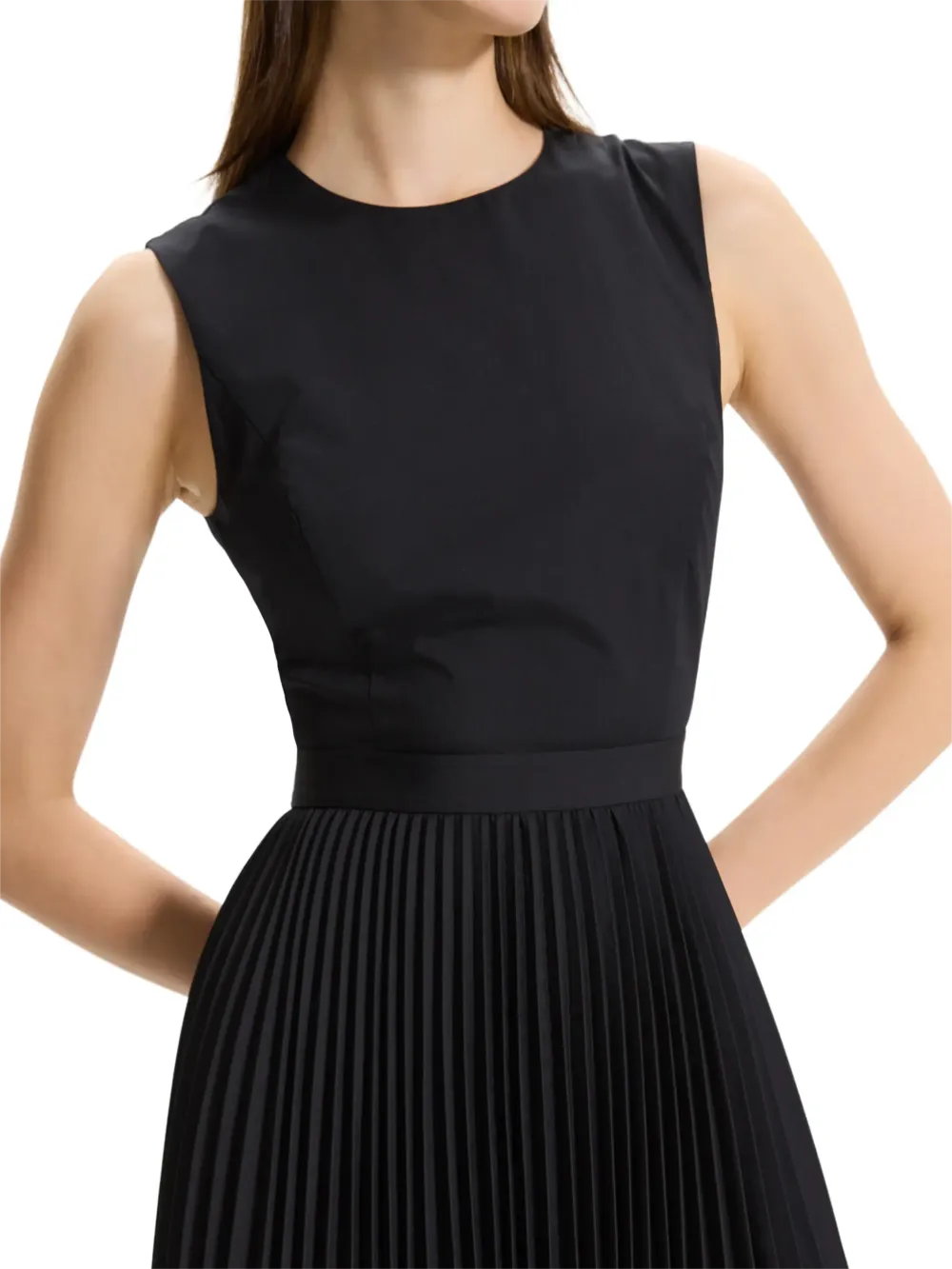 Black Pleated Dress