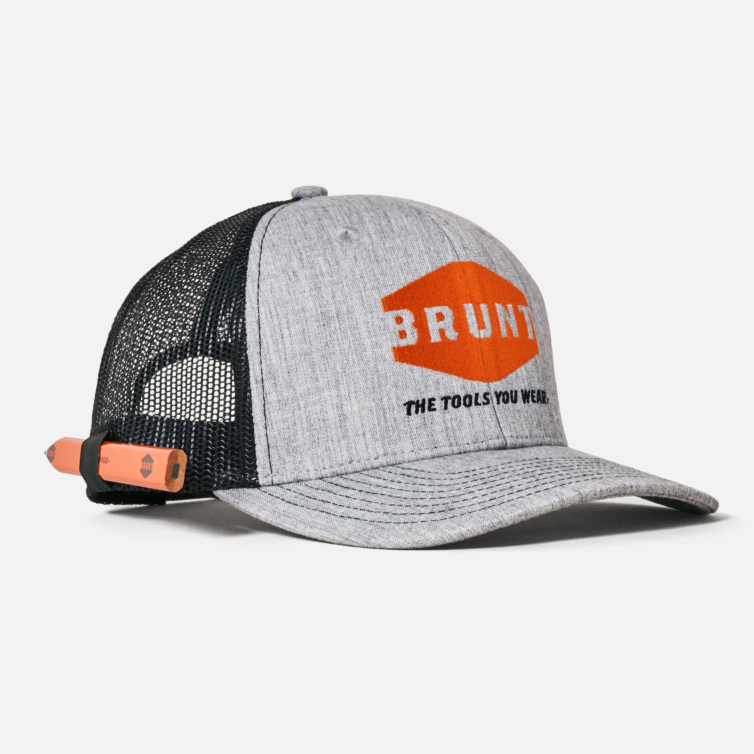 Grey Curved Brim Snapback