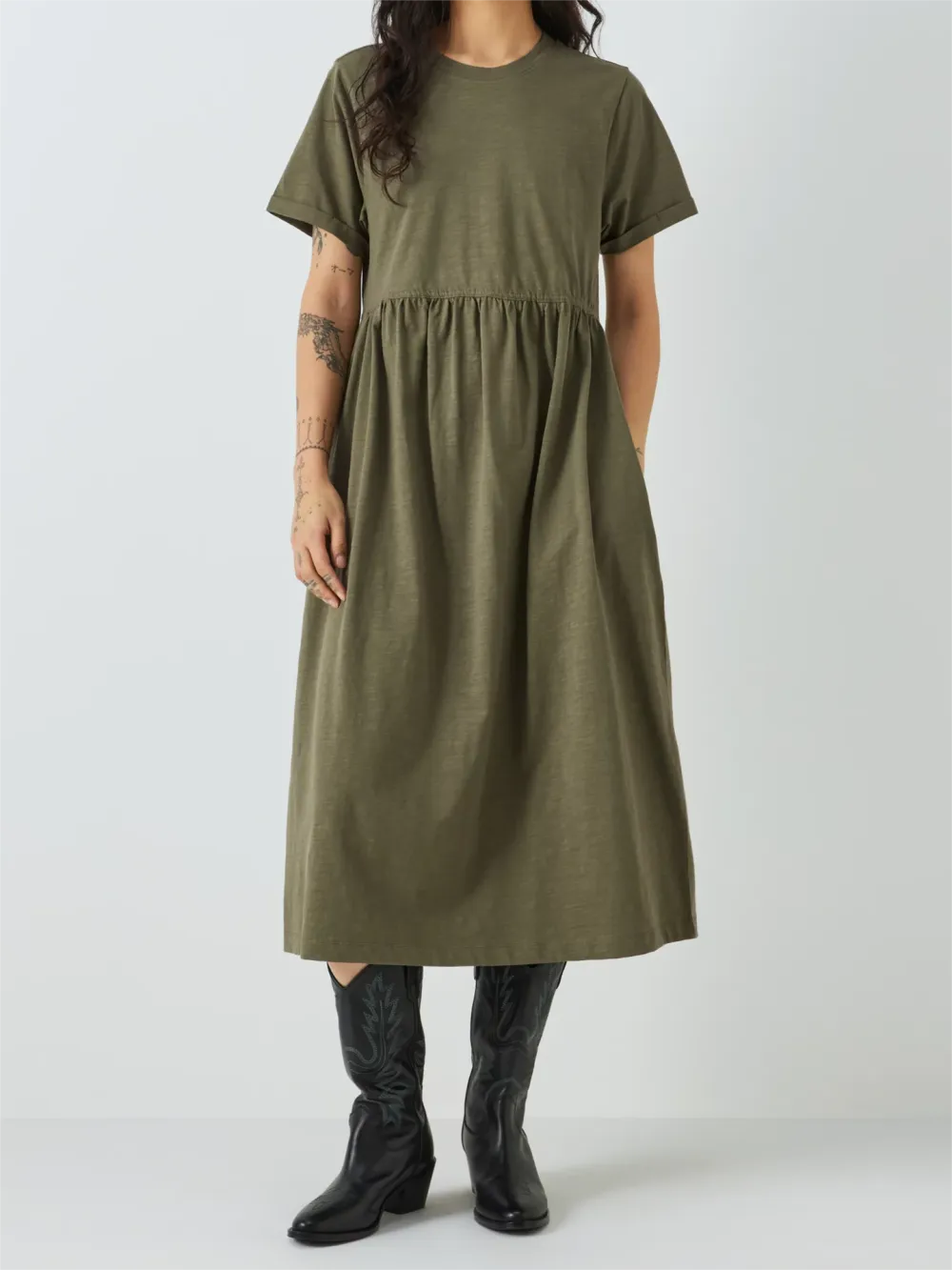 Anna Jersey Smock Dress