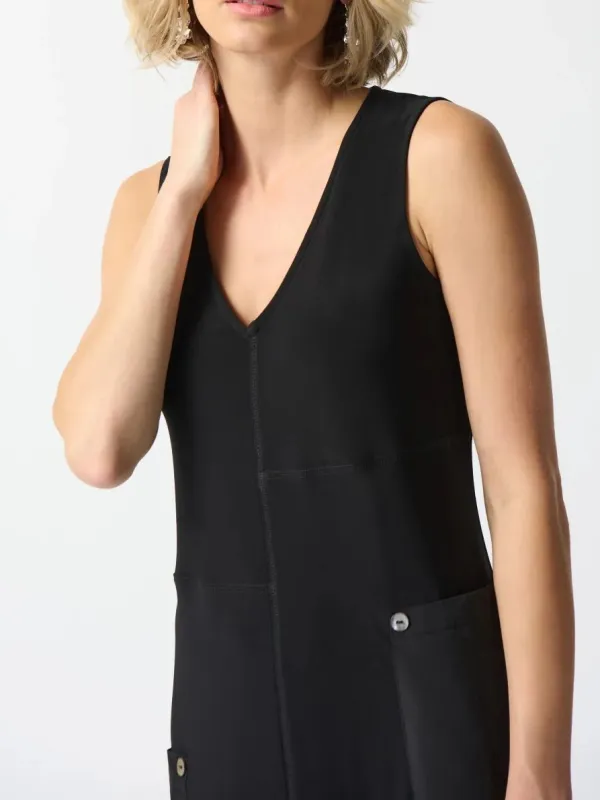 Dress V Neck Black