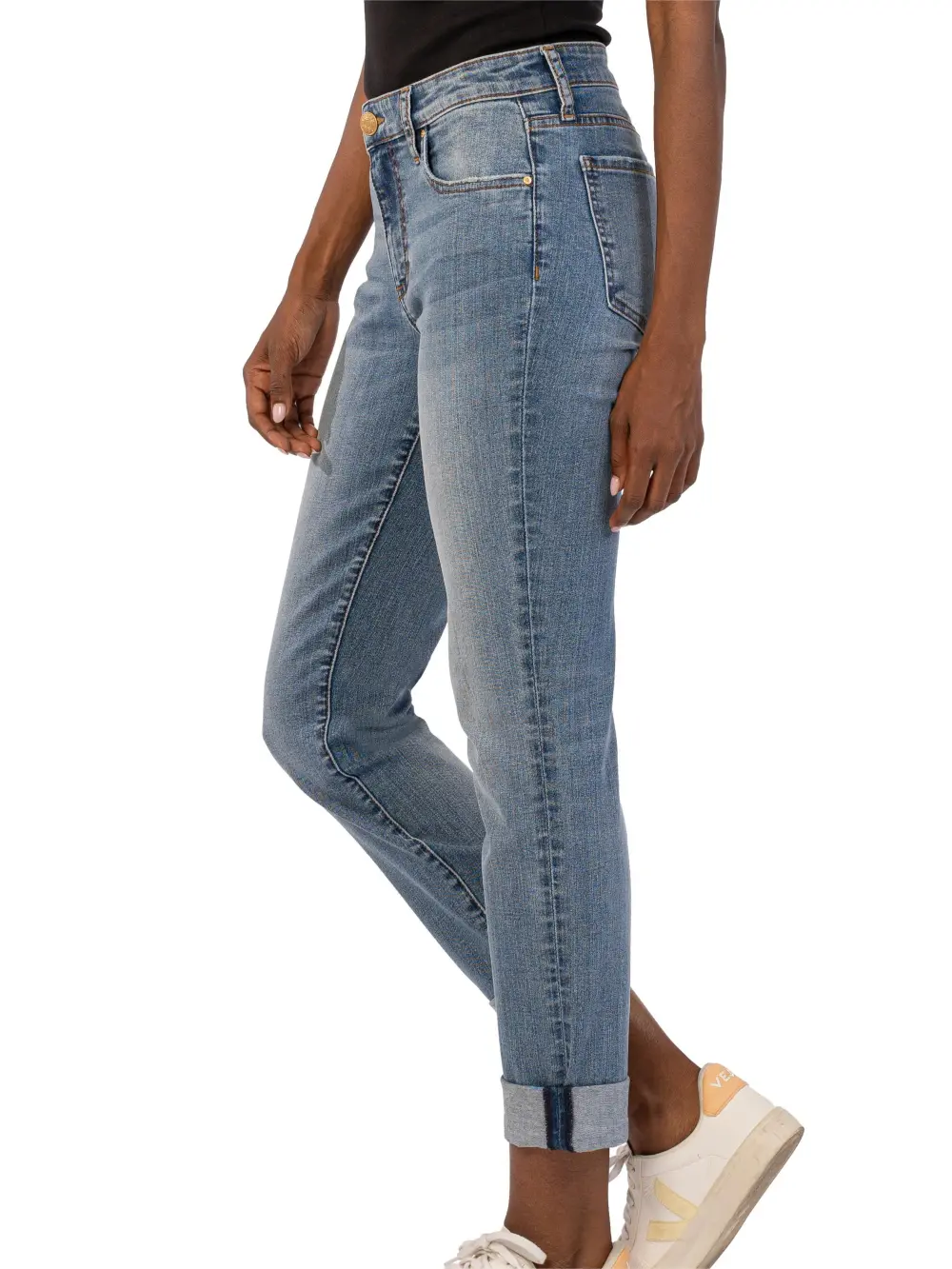 Mid Rise Boyfriend Jeans