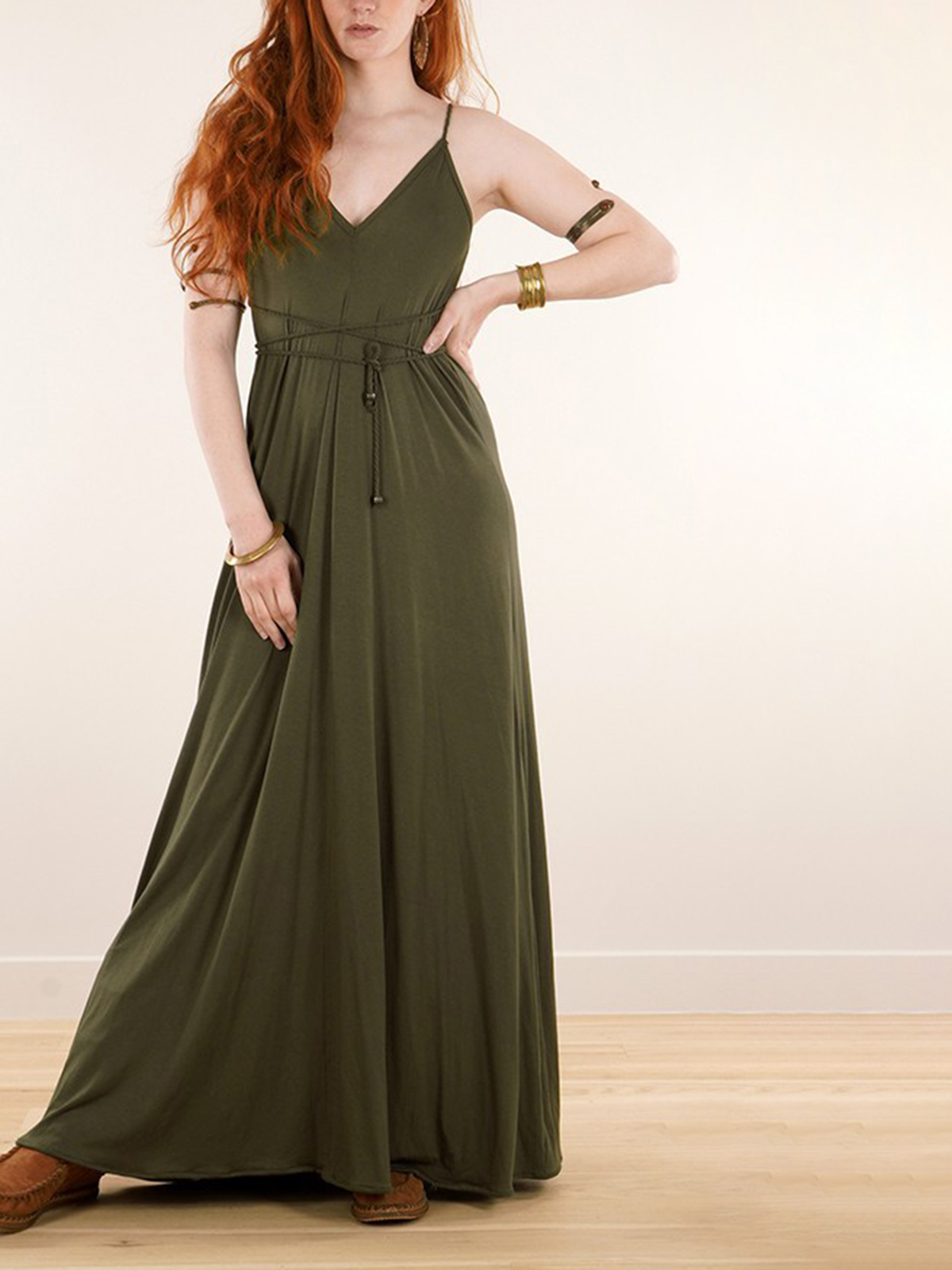 Loose And Reversible Strappy Long Dress