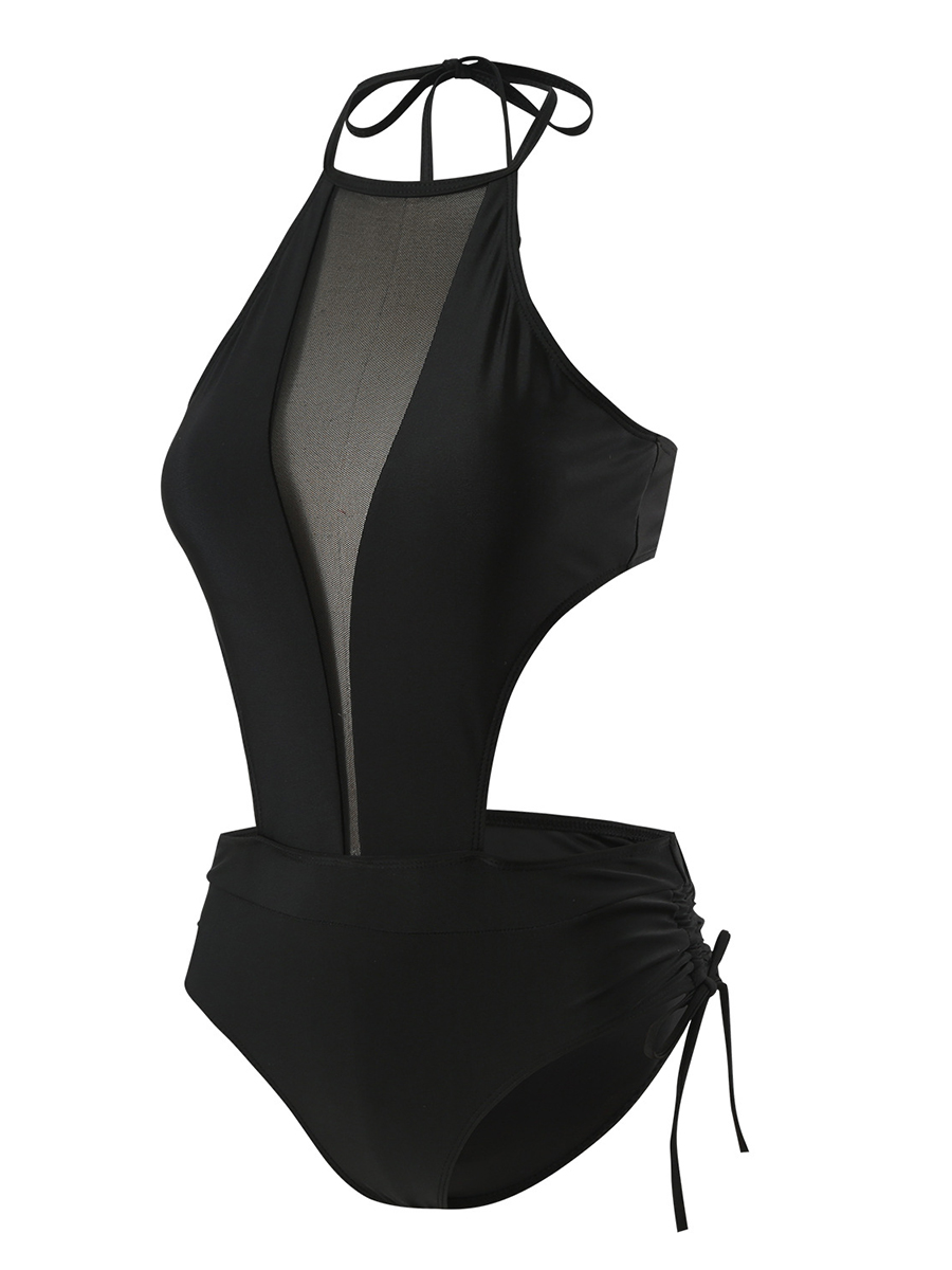 Sexy Bare Back Hollow Strap Women's Swimsuit