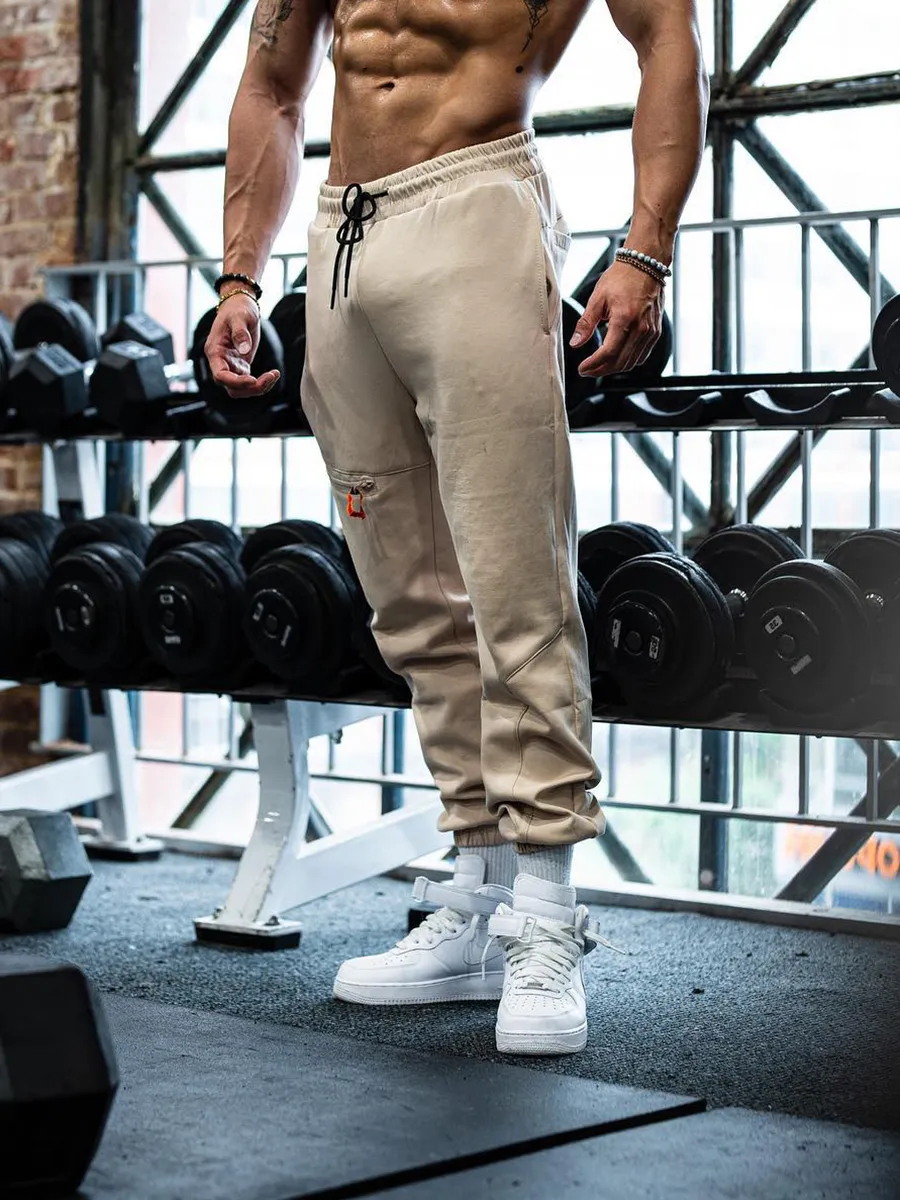 Casual solid color pocket Joggers