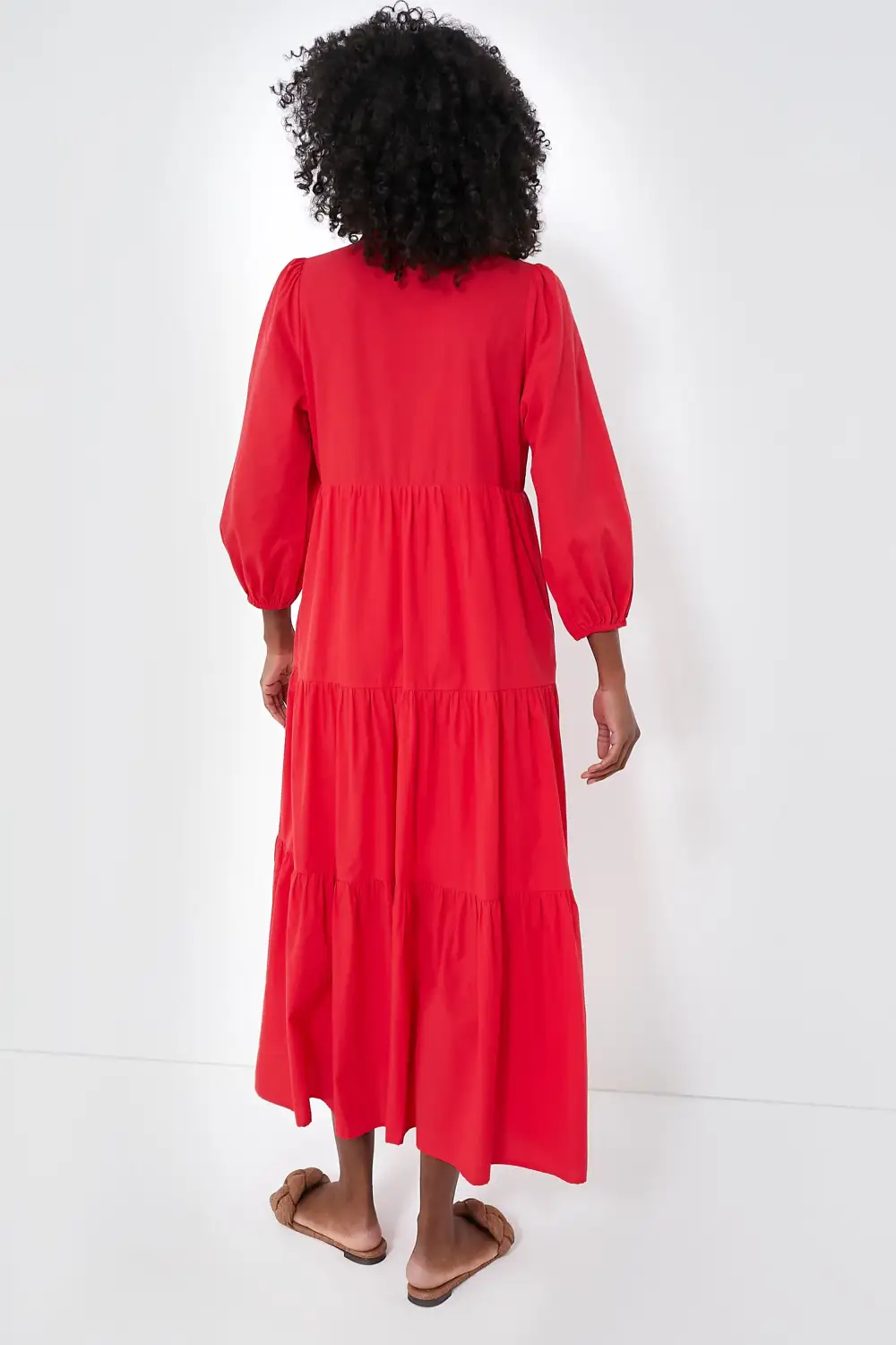 Hibiscus Red Mabel Maxi Dress