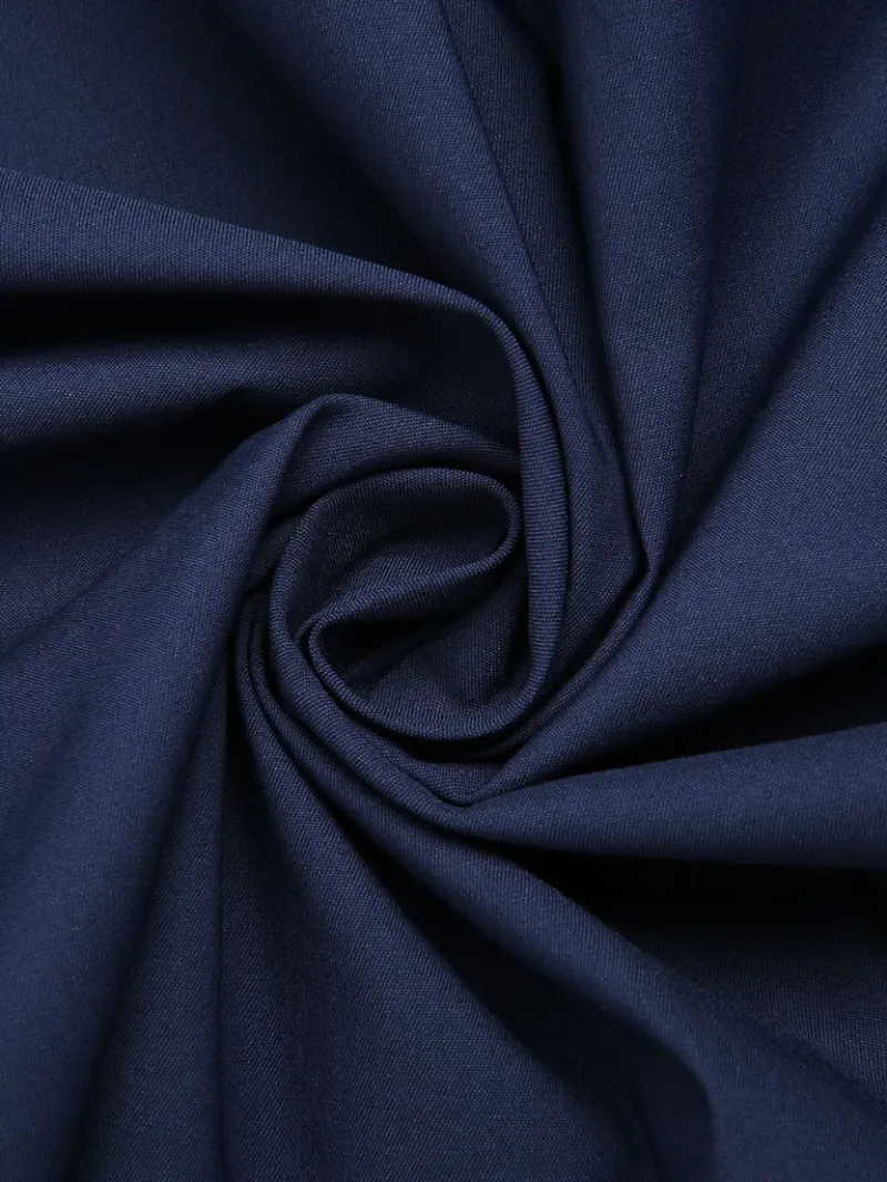 DARK BLUE GRAY 1960S SOLID UMBRELLA SKIRT