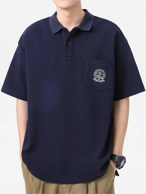 Simple Style Polo Shirt