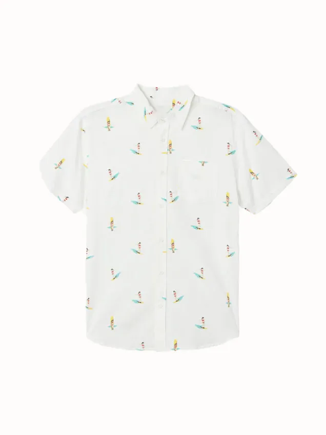 Surf print pattern STANDARD FIT SHIRT