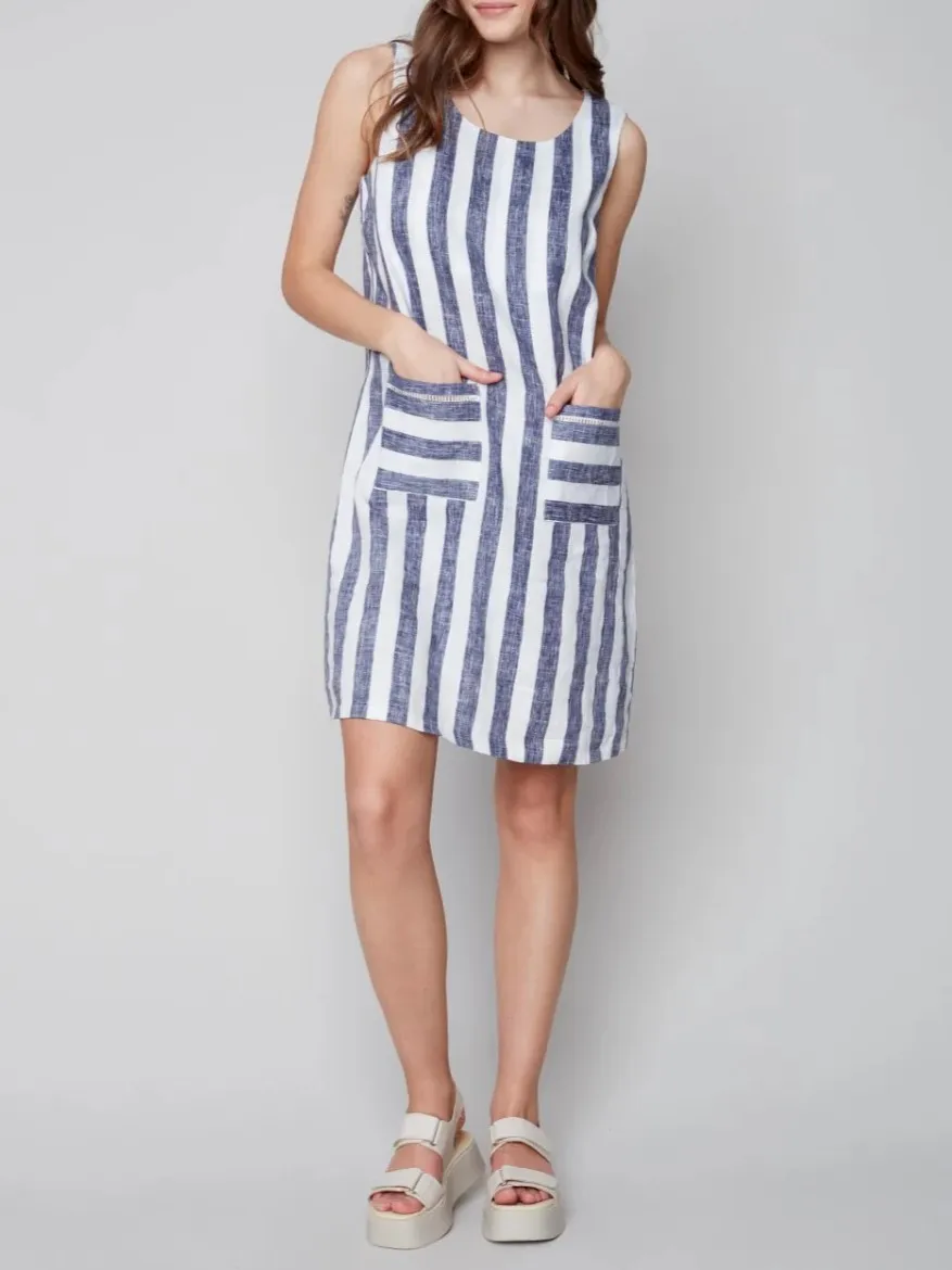 Dress Navy Stripe