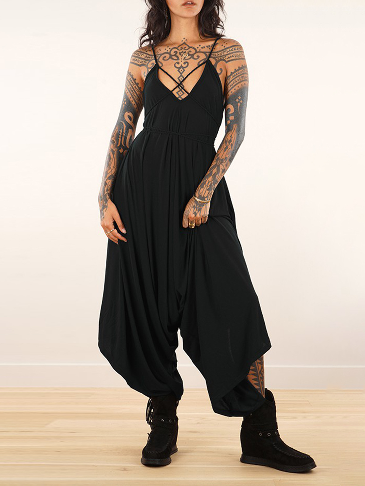 Loose And Reversible Strappy Jumpsuit